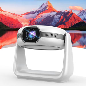 4K Mini Projector with Built-in Battery – Portable Android Cinema