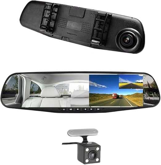 Dual Camera Car Dash Cam with 4.3” Screen – HD 1080P Recorder