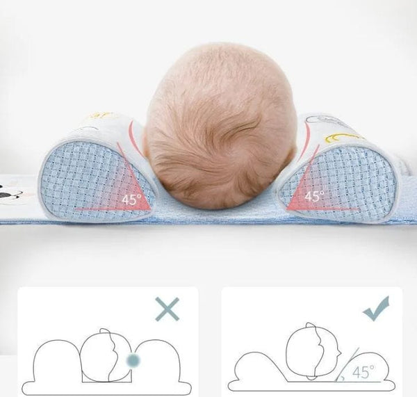 Baby Head Shaping Pillow for Newborns – Soft & Breathable Infant Pillow for Flat Head Prevention