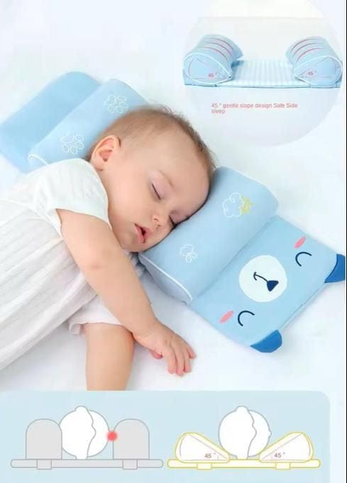 Baby Head Shaping Pillow for Newborns – Soft & Breathable Infant Pillow for Flat Head Prevention | Adjustable & Portable Newborn Cushion